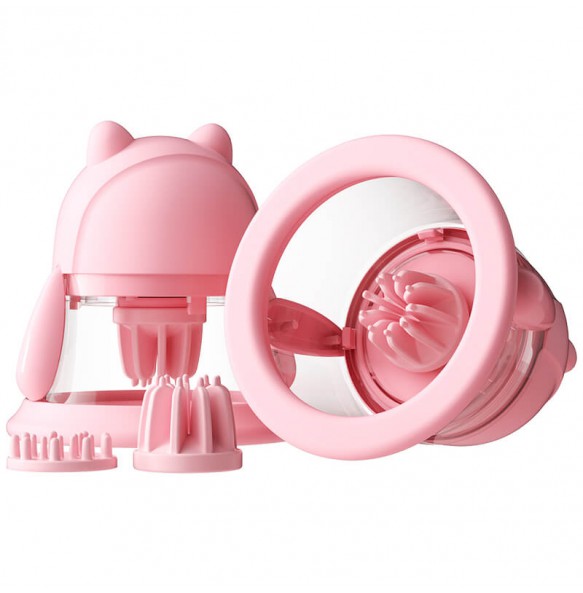 MizzZee - Kissing Bear Licking Sucking Breast Cup (Chargeable - Pink)